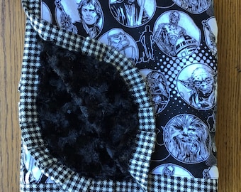 Star Wars Flannel and Minky Blanket - Ready to Ship