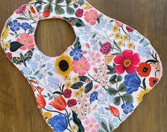 NEW.. Tulip, Sunflower, and Poppy Smaller Infant/Baby Bib