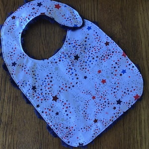 Star Spangled Red White and Blue Baby/Toddler Bib