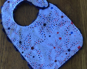 Star Spangled Red White and Blue Baby/Toddler Bib