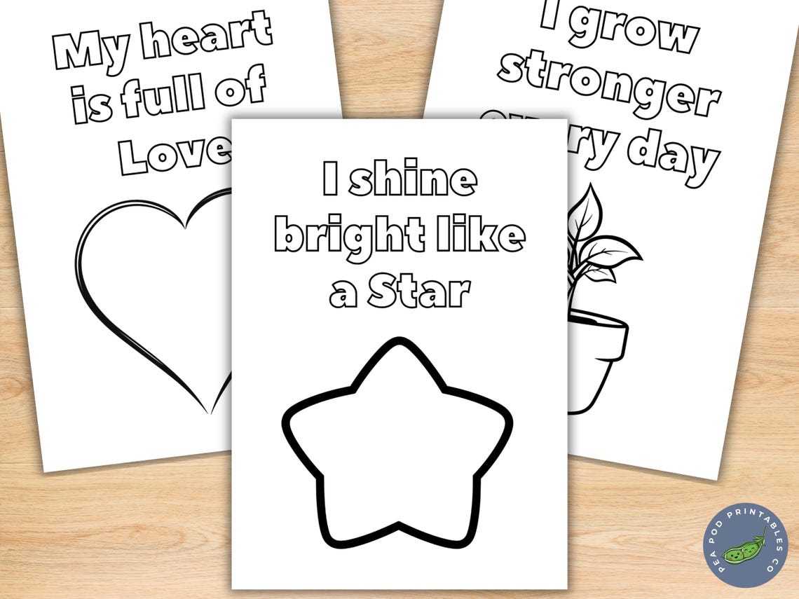 25 Positive Affirmation Cards for Kids | BLM Coloring Posters ...