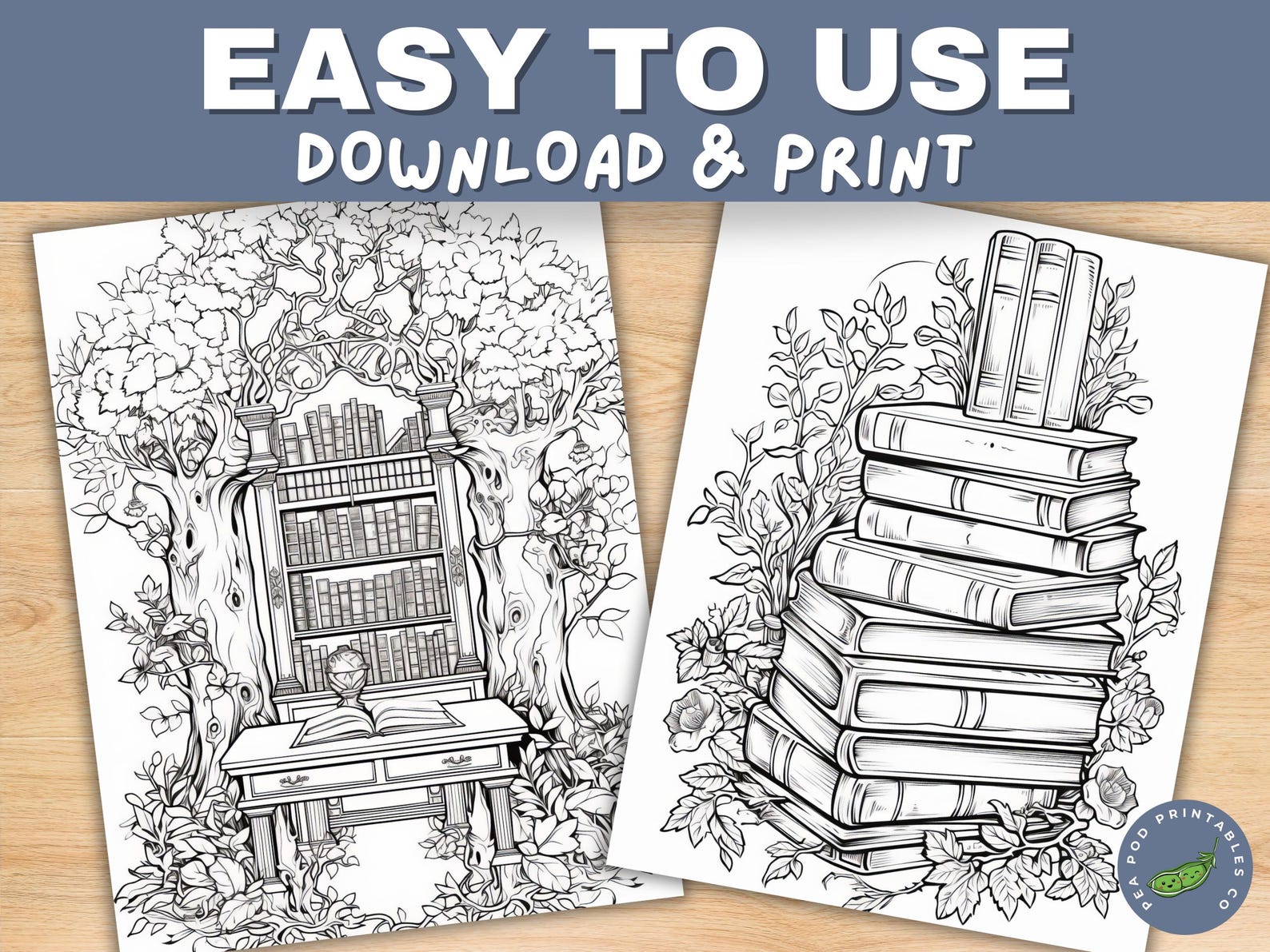 Enchanted Library Colouring Book | Love Books | Library Themed ...