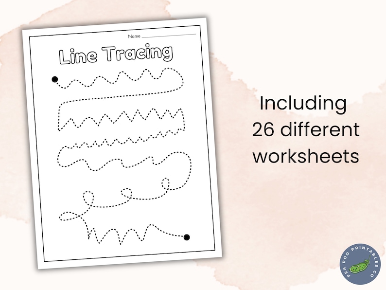 Back to School Line Tracing Worksheets Pre-writing | Kindergarten ...