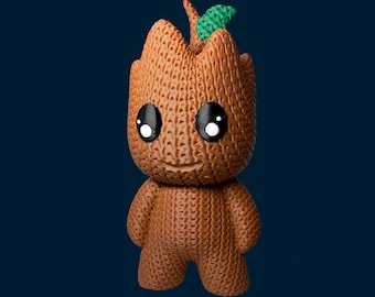 3D Printed Knitted Groot