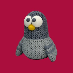 3D Printed Knitted Pigeon