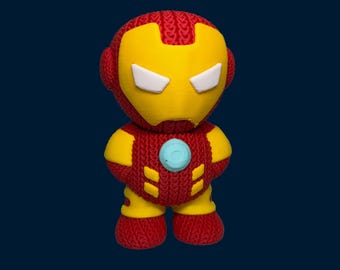 3D Printed Knitted Iron Man