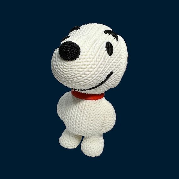 3D Printed Knitted Snoopy - Etsy