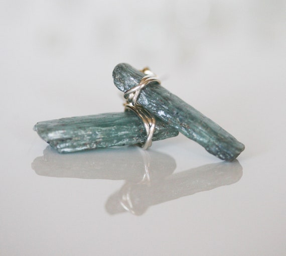 Kyanite Earrings, Blue Kyanite Earrings, Kyanite Crystal Earrings, Raw Kyanite Studs, Crystal Stud Earrings, Blue Kyanite Stud Earrings