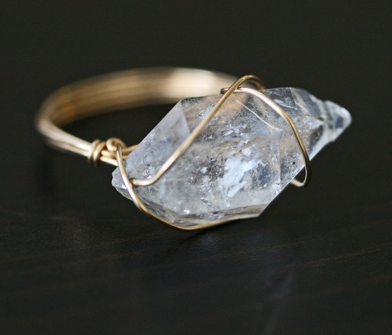 Herkimer Diamond Cocktail Ring