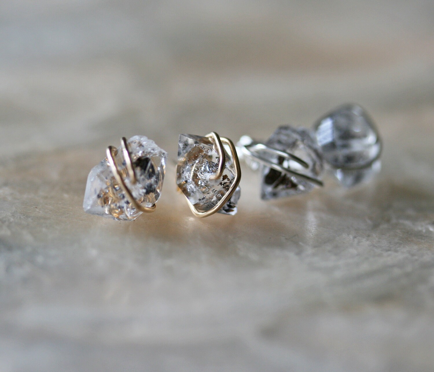 Herkimer Diamond Stud Earrings