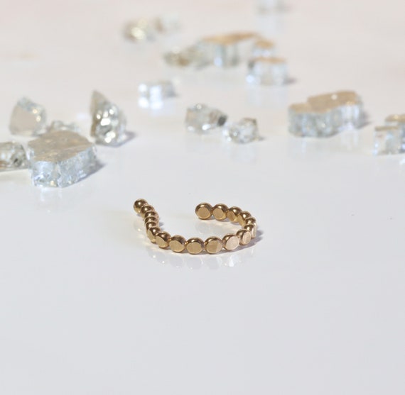 Silver & Gold Dot Ear Cuffs