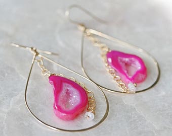 Boucles d’oreilles Druzy, Boucles d’oreilles Geode, Boucles d’oreilles Pink Druzy, Boucles d’oreilles Hoop, Boucles d’oreilles Hammered Hoop, Boucles d’oreilles Pink Geode, Boucles d’oreilles Moonstone