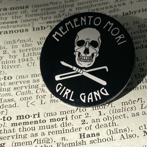 Memento Mori- Girl Gang Enamel Pin 3-PACK