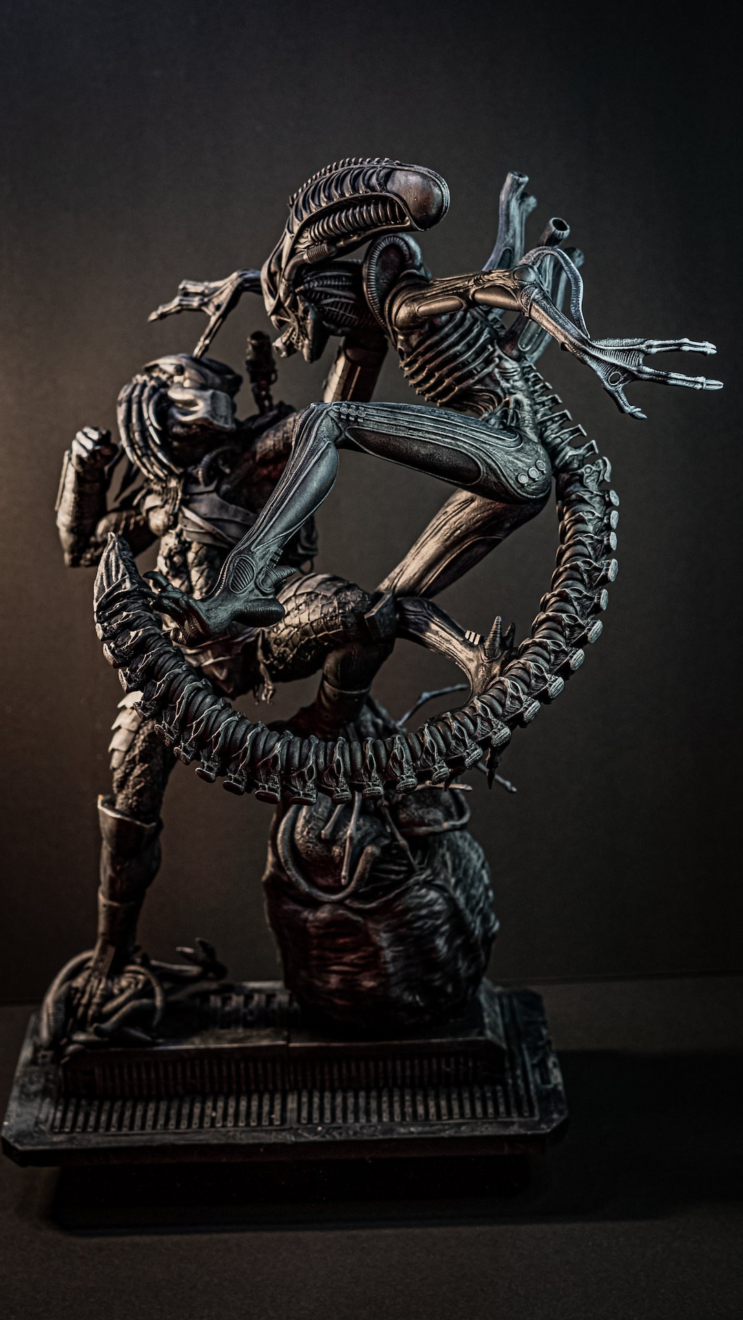 Alien and Predator 3D Diorama Sculpture - Etsy