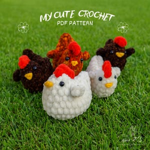 Plush Chicken Crochet Amigurumi Pattern PDF | Tutorials in English