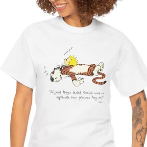 Calvin and Hobbes Unisex T Shirt - Several Colors Available - Gift for him or her - Comic fan gift