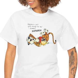 Calvin and Hobbes Unisex T Shirt - Several colors available - Comic fan gift - Gift for him or her