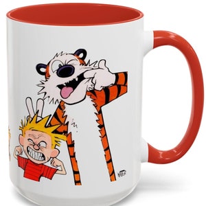 Calvin and Hobbes Ceramic Coffee Mug 15oz - Several colors available !