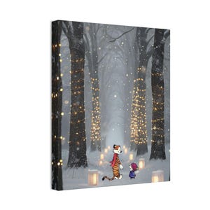Calvin and Hobbes Canvas, Perfect for Any Room / Office decor / Living room / Comic book fans