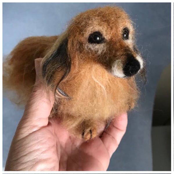 Personalized Custom dog needle felted sculpture made to order any dog breed replica