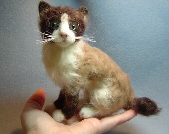 snowshoe cat art etsy