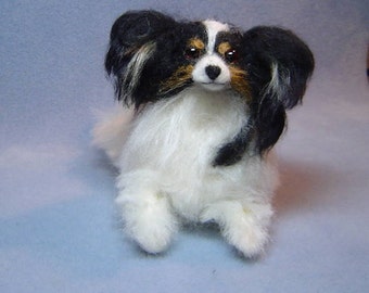 Papillon Dog Miniature Dollhouse Doll House Picture