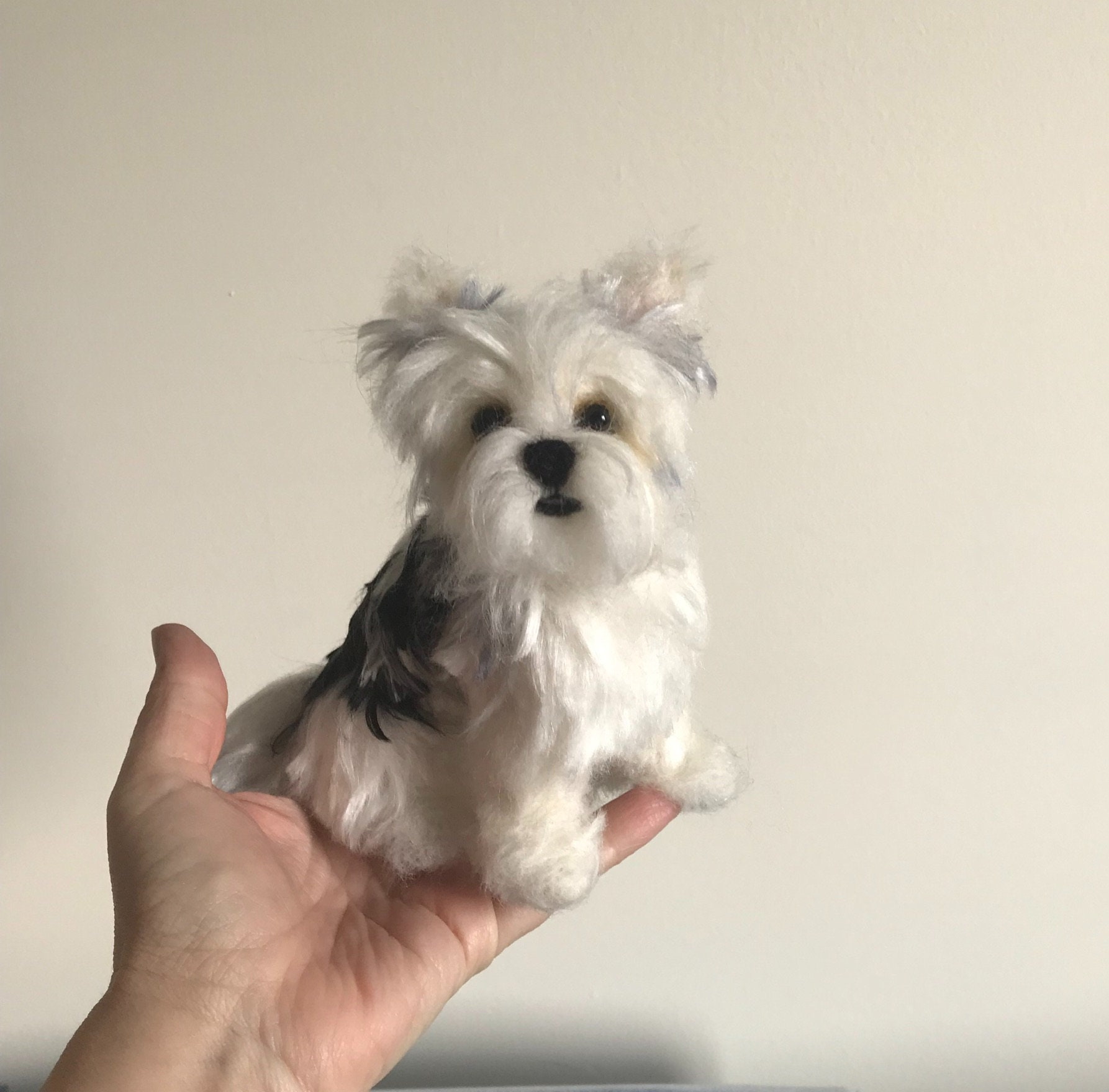 Biewer Terrier Dog Needle Felted Personalized Custom Animal - Etsy