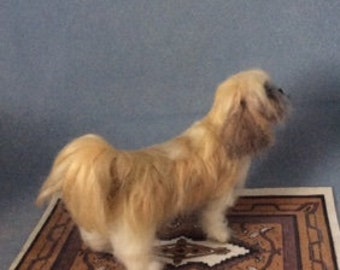 Custom Shih Tzu Needle felted dog personalized custom Lhasa Apso Memorial