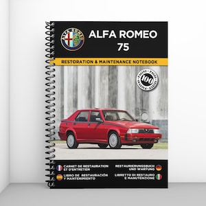 ALFA ROMEO 75: restoration and maintenance booklet - 100 pages - A4 format