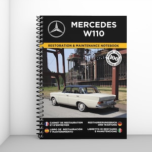 MERCEDES W110: restoration and maintenance booklet - 100 pages - A4 format