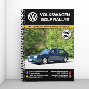VOLKSWAGEN GOLF RALLYE: restoration and maintenance booklet - 100 pages - A4 format