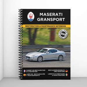 MASERATI GRANSPORT: restoration and maintenance booklet - 100 pages - A4 format