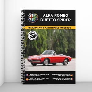 ALFA ROMEO Duetto Spider: restoration and maintenance booklet - 100 pages - A4 format