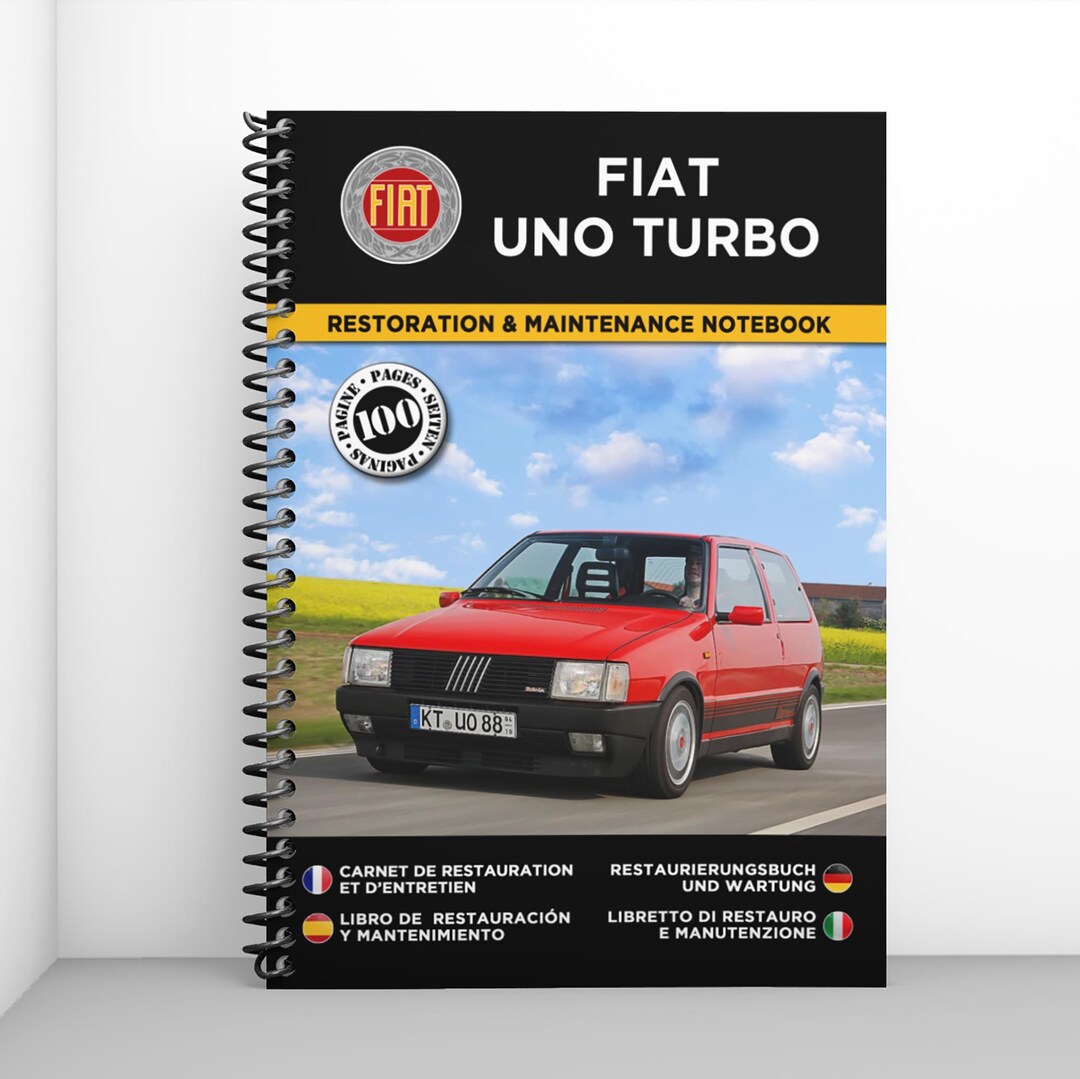 FIAT UNO TURBO : Restoration & Maintenance Notebook - 100 Pages - Etsy