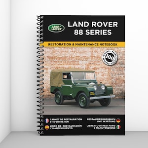 LAND ROVER SERIES 88: Restoration and Maintenance Booklet - 100 pages - Free shipping worldwide!
