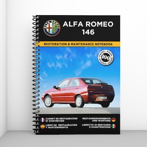 ALFA ROMEO 146: restoration and maintenance booklet - 100 pages - A4 format