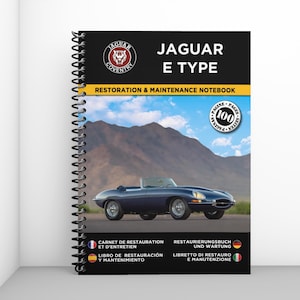 JAGUAR TYPE E: restoration and maintenance booklet - 100 pages - A4 format