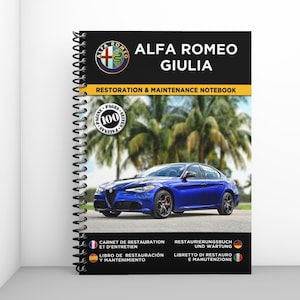 ALFA ROMEO GIULIA: restoration and maintenance booklet - 100 pages - A4 format
