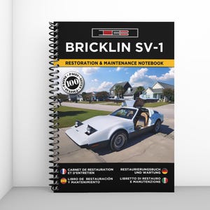 BRICKLIN SV-1: Restauratie- en onderhoudslogboek - 100 pagina's - A4