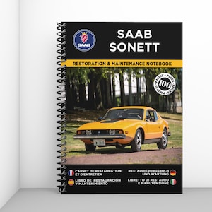 SAAB SONETT: restoration and maintenance booklet - 100 pages - A4 format