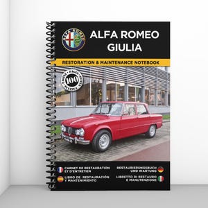 ALFA ROMEO GIULIA: restoration and maintenance booklet - 100 pages - A4 format