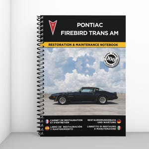 PONTIAC FIREBIRD Trans Am: restoration and maintenance booklet - 100 pages - A4 format