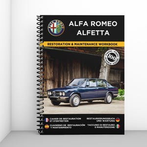 ALFA ROMEO ALFETTA: restoration and maintenance booklet - 100 pages - A4 format
