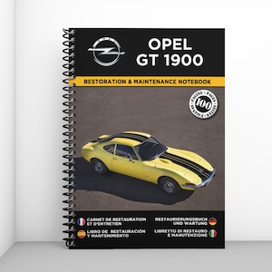 OPEL GT 1900: restoration and maintenance booklet - 100 pages - A4 format
