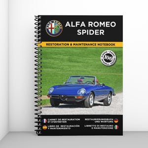 ALFA ROMEO SPIDER: restoration and maintenance booklet - 100 pages - A4 format