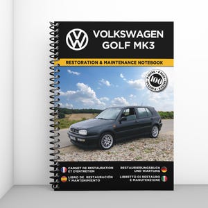 VOLKSWAGEN GOLF 3 GTI: restoration and maintenance booklet - 100 pages - A4 format