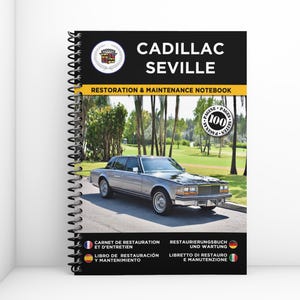 CADILLAC SEVILLE: restoration and maintenance booklet - 100 pages - A4 format
