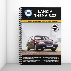 LANCIA THEMA 8.32: restoration and maintenance booklet - 100 pages - A4 format