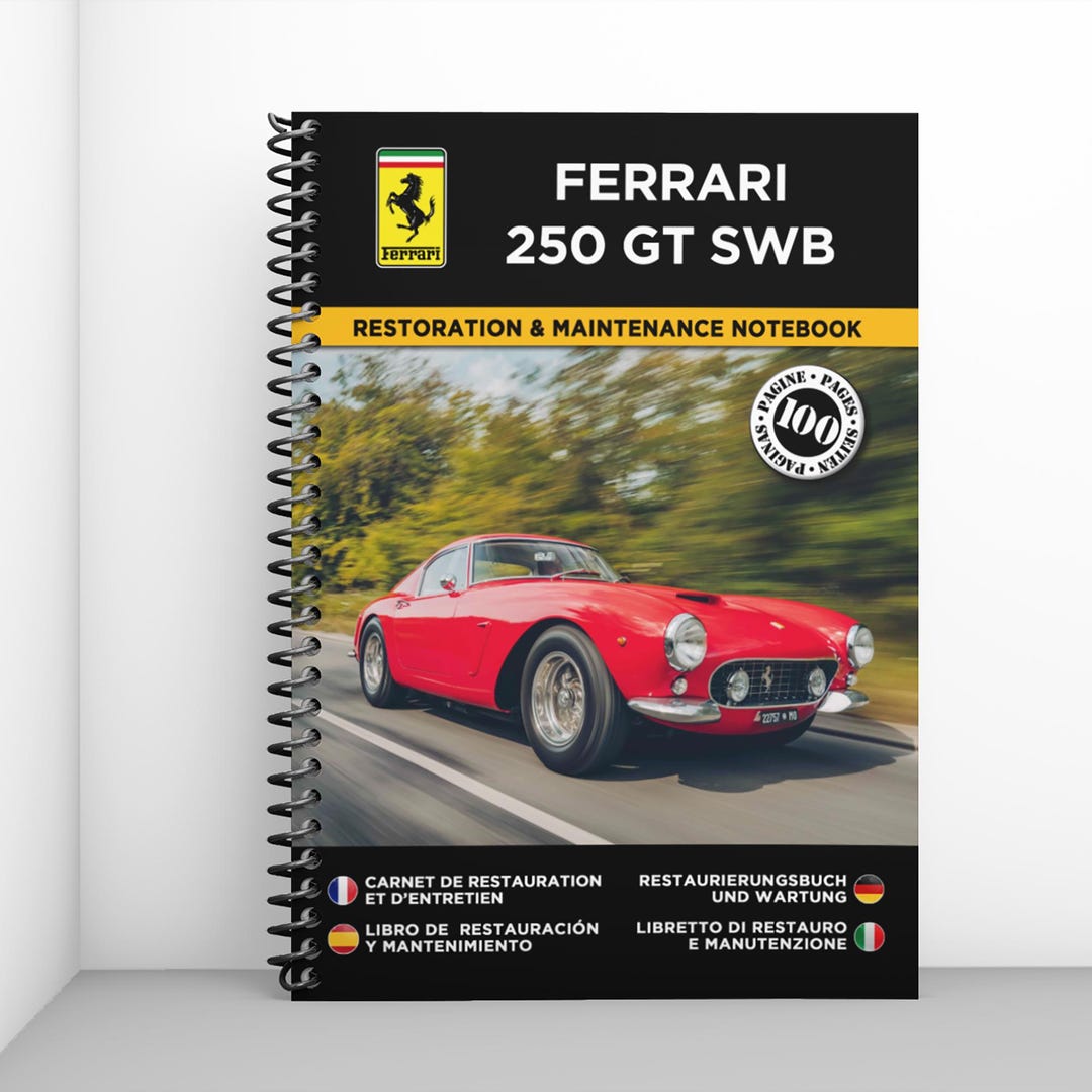 FERRARI 250 GT SWB : Restoration & Maintenance Notebook - 100 Pages - Etsy
