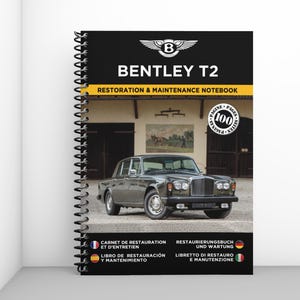 BENTLEY T2: restoration and maintenance booklet - 100 pages - A4 format